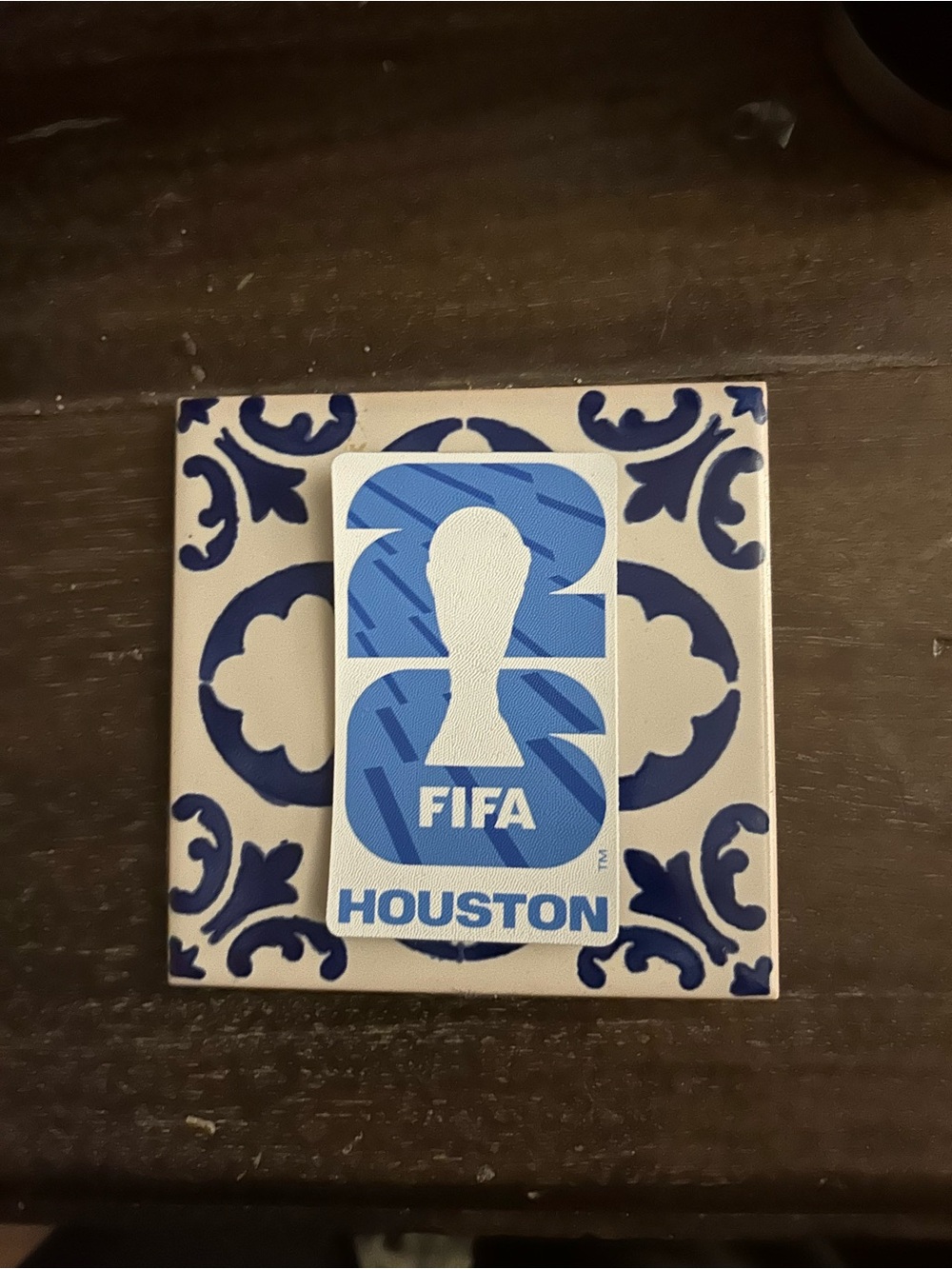FIFA World Cup Houston Blue Velcro patch -